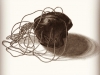 Michael Schall, Helmet, 2013, Graphite on paper