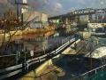 Derek Buckner "Gowanus" (oil on canvas, 32x46in)